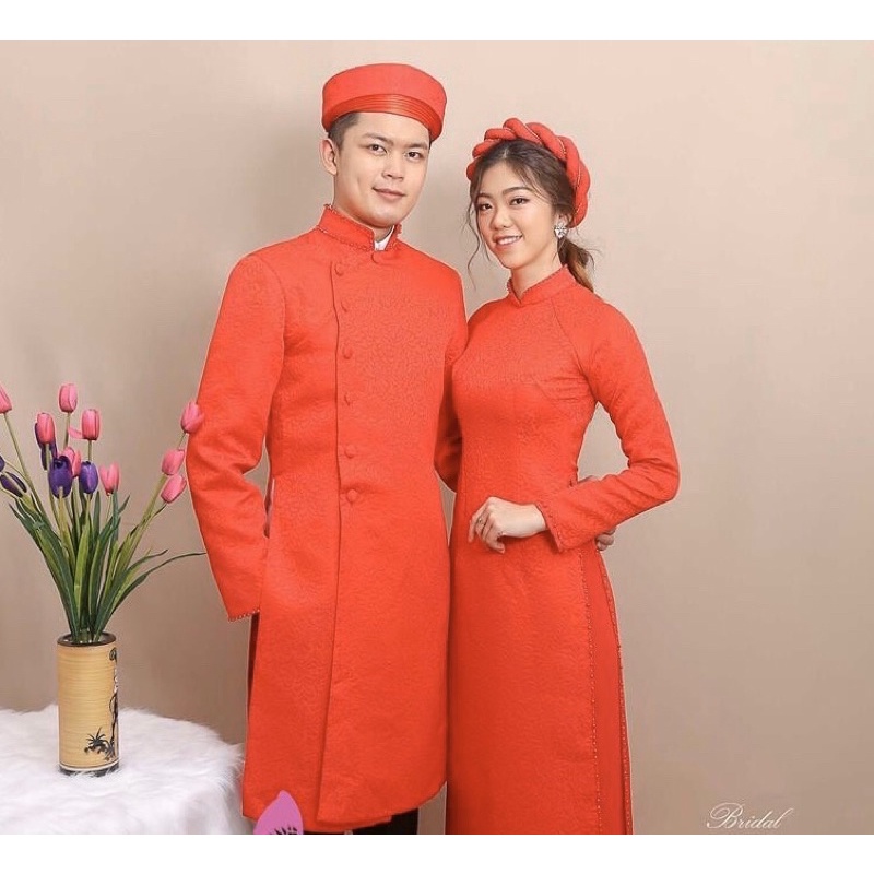 ÁO DÀI CẶP DÂU RỂ BAO KIỂM HÀNG