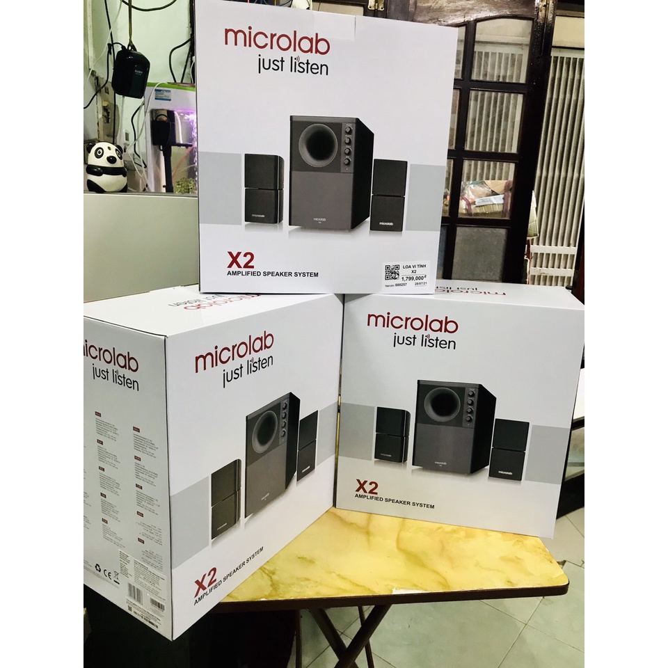Loa Vi Tính Microlab X2 2.1 46W - Hàng Chính Hãng