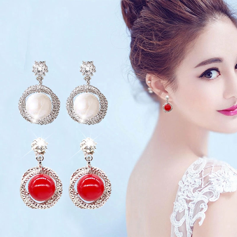women's fashion pearl earrings