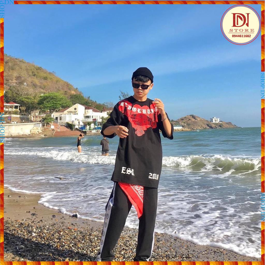 áo thun cotton cao cấp 1miken,tay lỡ from rộng phông nam nữ in nổi 5D hoa hồng jose | BigBuy360 - bigbuy360.vn