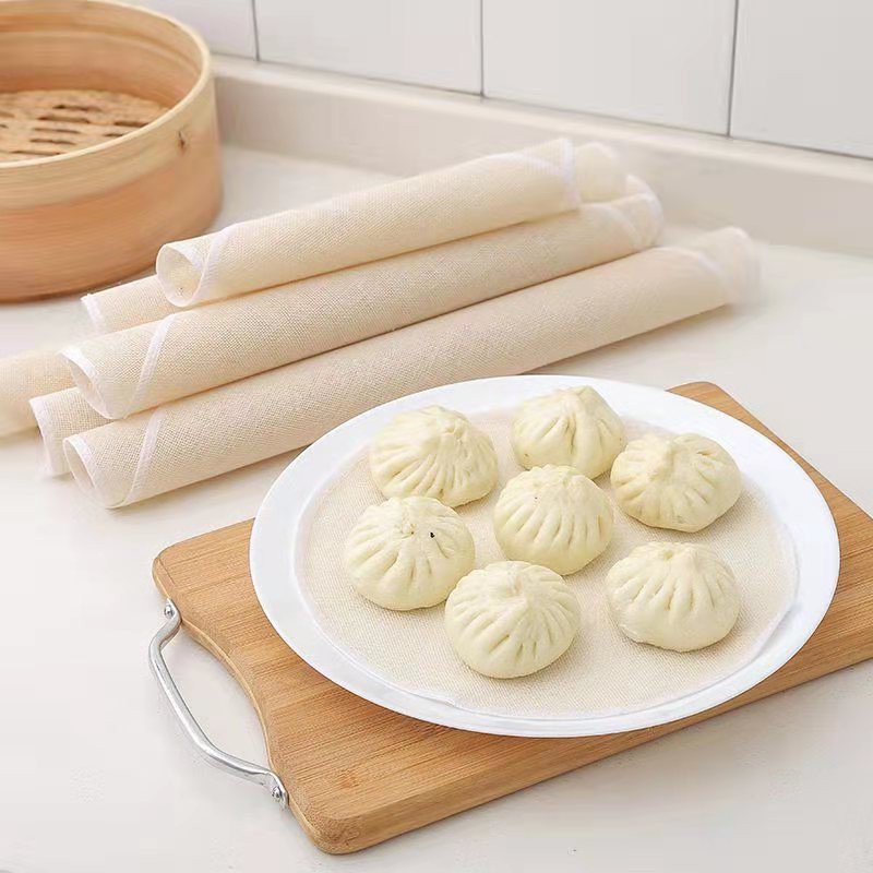Set 5 tấm vải hấp thực phẩm chống dính hình tròn