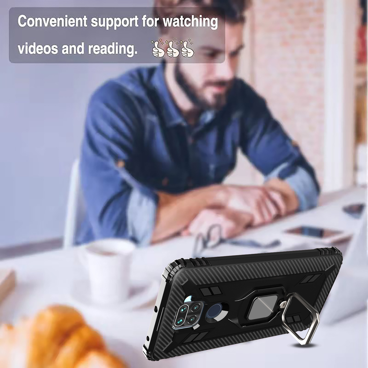 Ốp Lưng Bảo Vệ Chống Sốc 3c Có Nam Châm Cho Redmi Note 9 Redmi 10x 4g | BigBuy360 - bigbuy360.vn