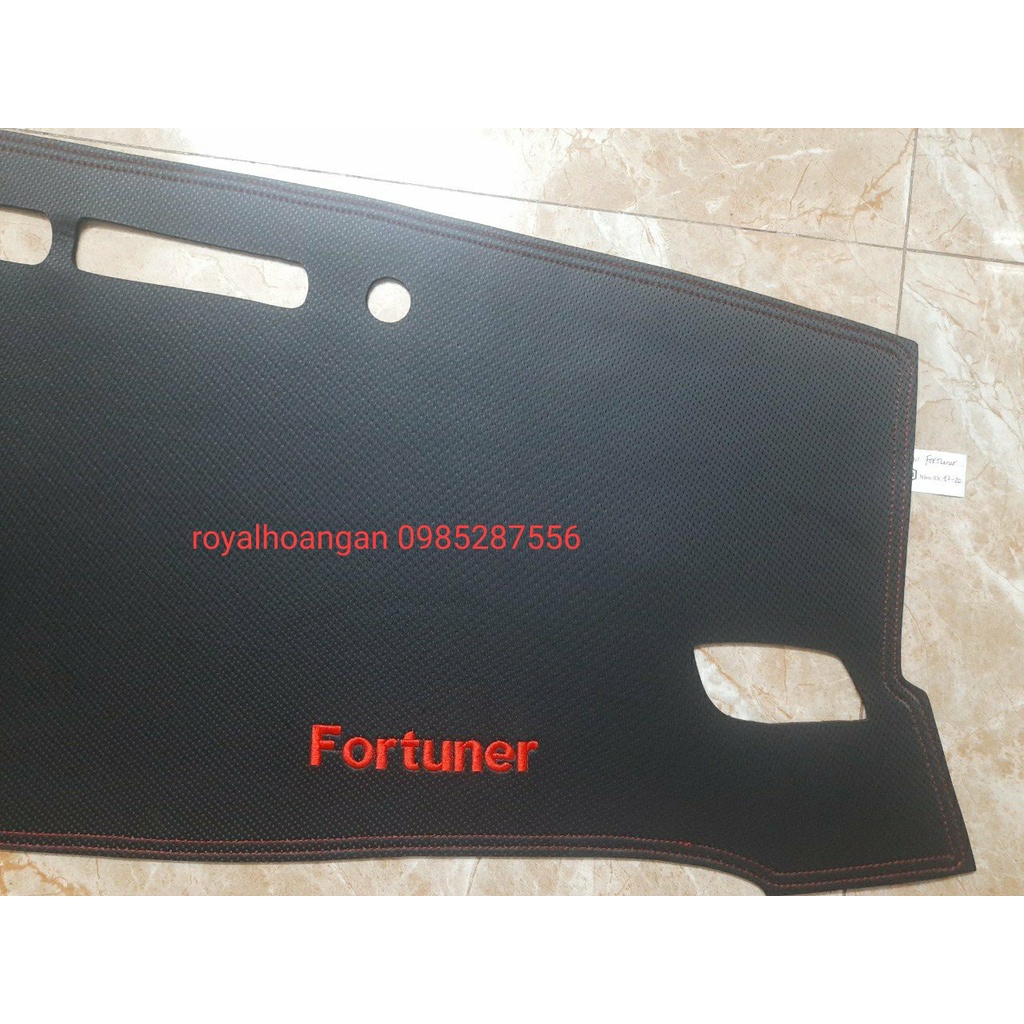 fortuner, Thảm taplo FORTUNER bằng nhung 3 lớp hoặc Da Cacbon 2006 - 2022