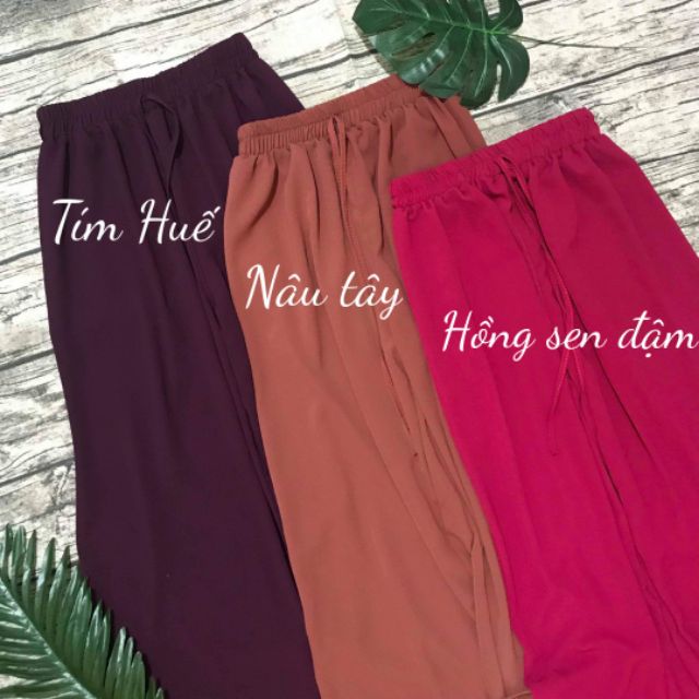 Quần ống rộng ( KÉO qua xem màu và ảnh thật. chất xốp thái. sỉ trên 3 cái giá 55k) | BigBuy360 - bigbuy360.vn