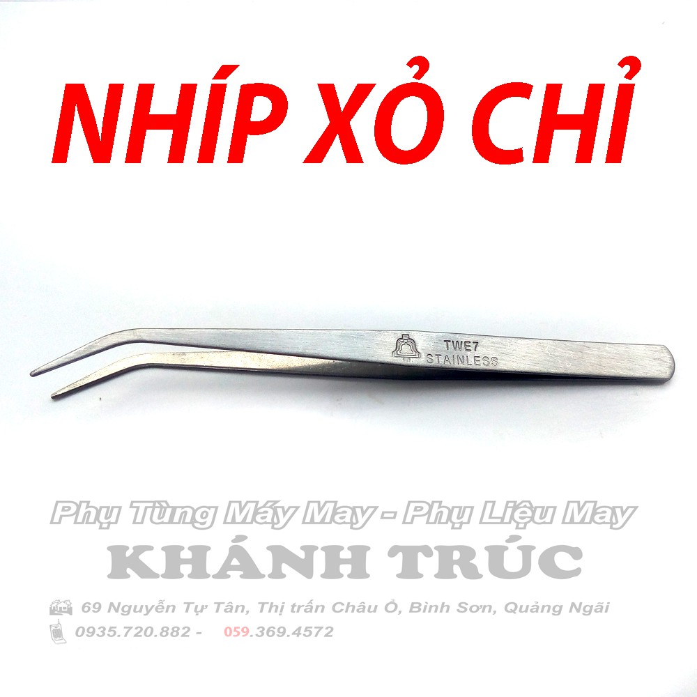 Nhíp xỏ chỉ máy may (khâu) công nghiệp