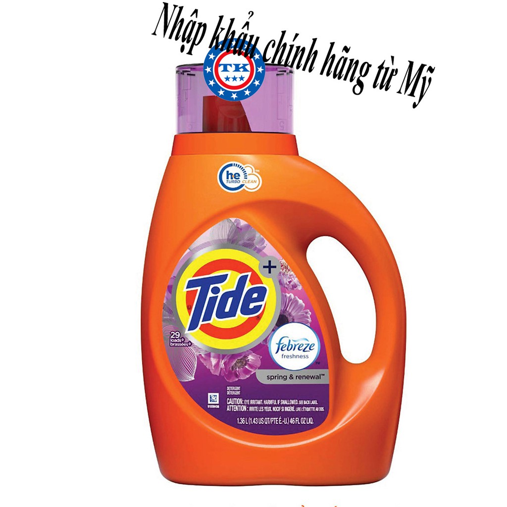 Nước Giặt Tide febrezen 1.36l - Mỹ