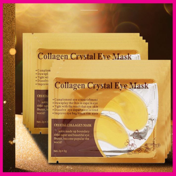 [DEAL DEAL DEAL] COMBO Mặt nạ mắt hàng Nội địa Trung, Mặt nạ dưỡng ẩm Collagen Crystal Eye Mask