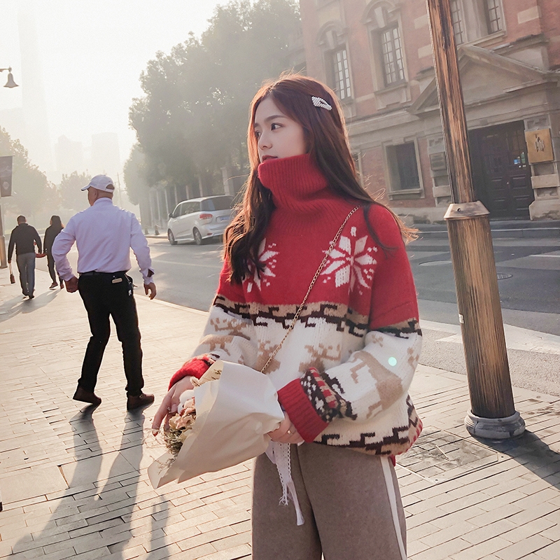 Áo cổ lọ thời trang thu đông phong cách hàn quốc cho nữ  | BigBuy360 - bigbuy360.vn