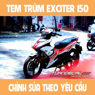 Tem Trùm Exciter 150 Leovince Đỏ Đẹp