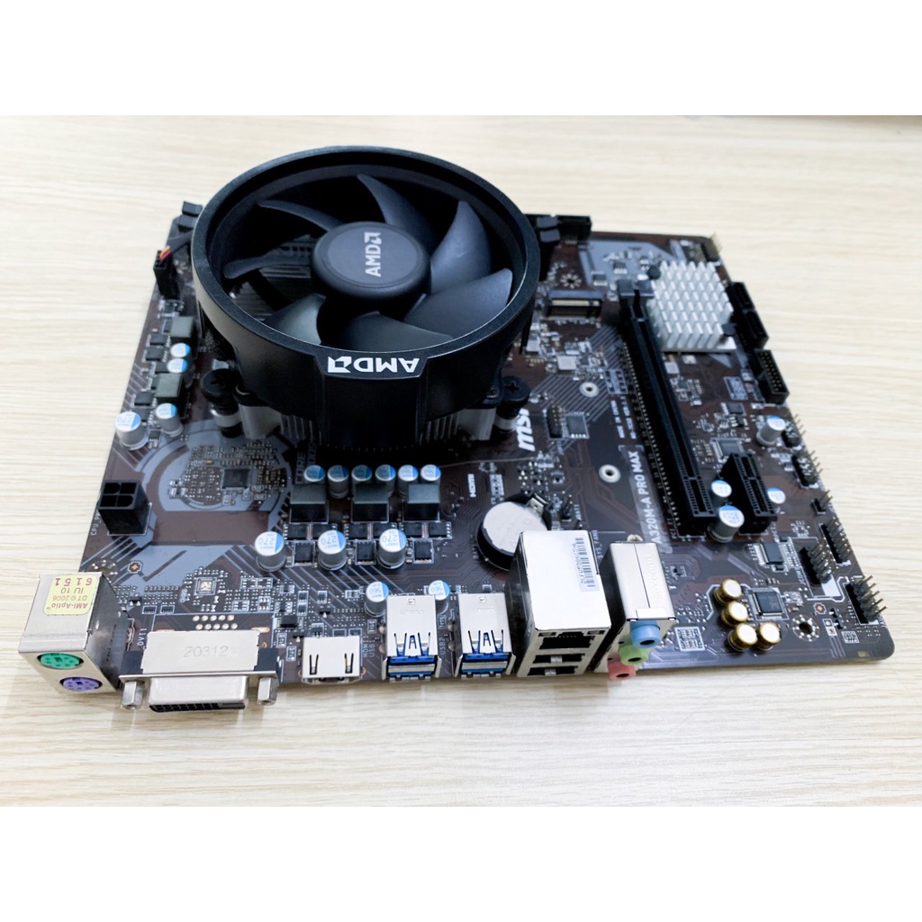 Combo AMD A320 + ryzen. 3.  2300x. + Fan zin