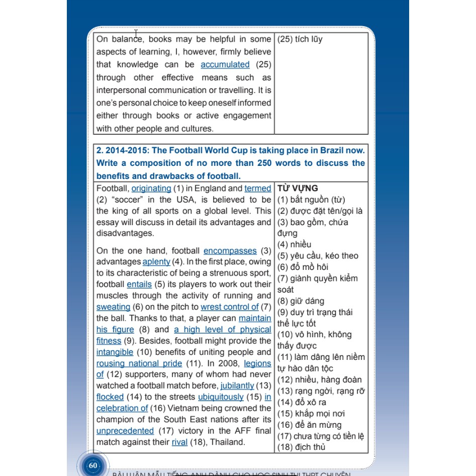 Sách - Bài luận mẫu Tiếng Anh dành cho học sinh thi THPT Chuyên