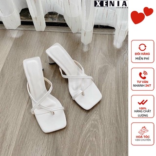 Dép cao gót, sandal đế cao quai chéo siêu xinh 5 phân xenia xn611