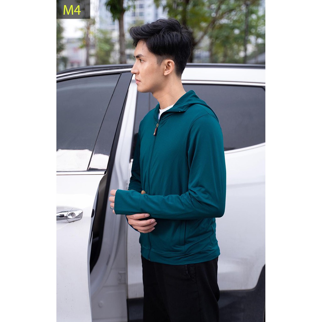 Áo Chống Nắng Nam CARDINA Chất Thun Lạnh - Tặng Kèm Khẩu Trang