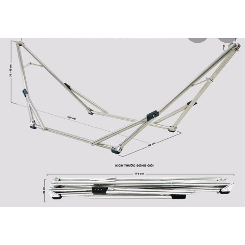 Võng xếp inox giá tốt tháng 12