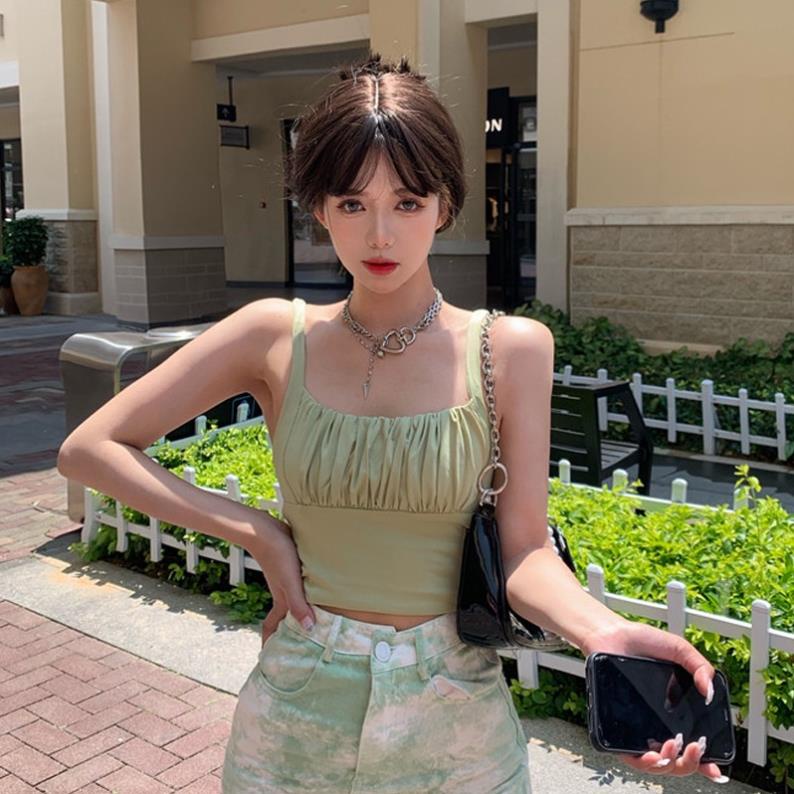 Áo croptop nữ 2 dây MaiRin Fashion cổ vuông ôm body tôn dáng 028