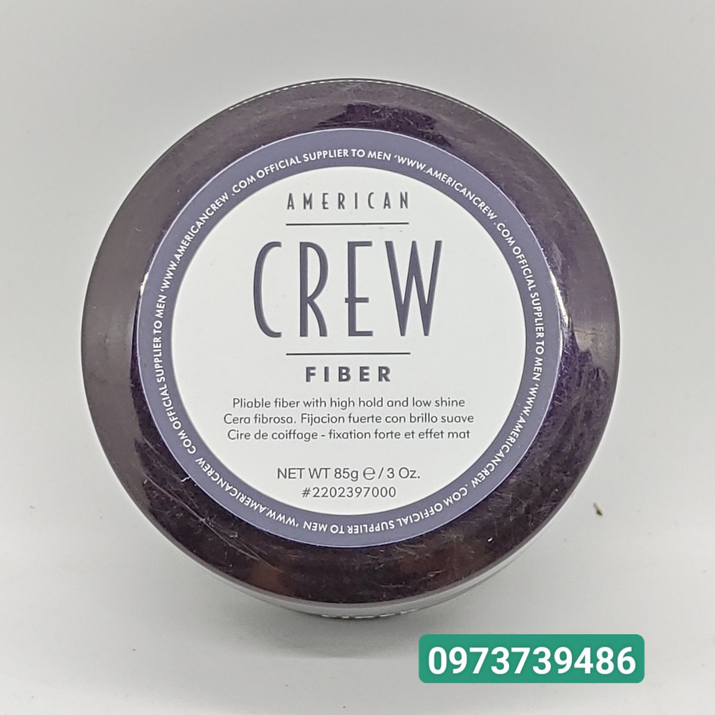 Sáp Vuốt Tóc Nam Crew Fiber - Hộp 85g