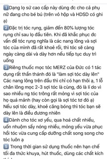 dầu dưỡng mọc tóc Merz hàng Đức