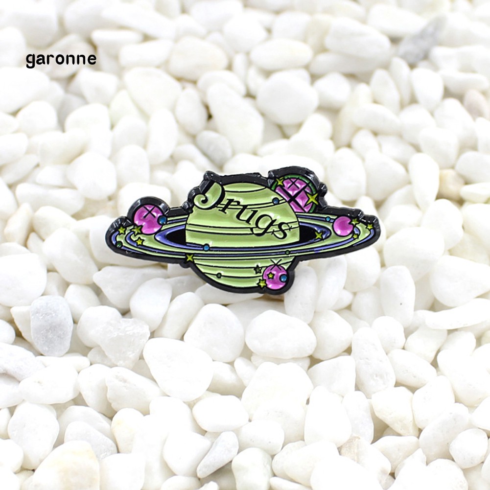 GA_Cosmic Space Planet Path Enamel Brooch Pin Denim Jacket Collar Backpack Badge