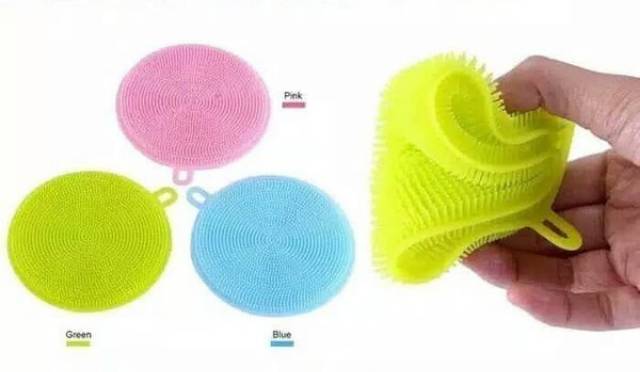 Miếng Rửa Chén Silicone / Cao Su Chống Vi Khuẩn Đa Năng