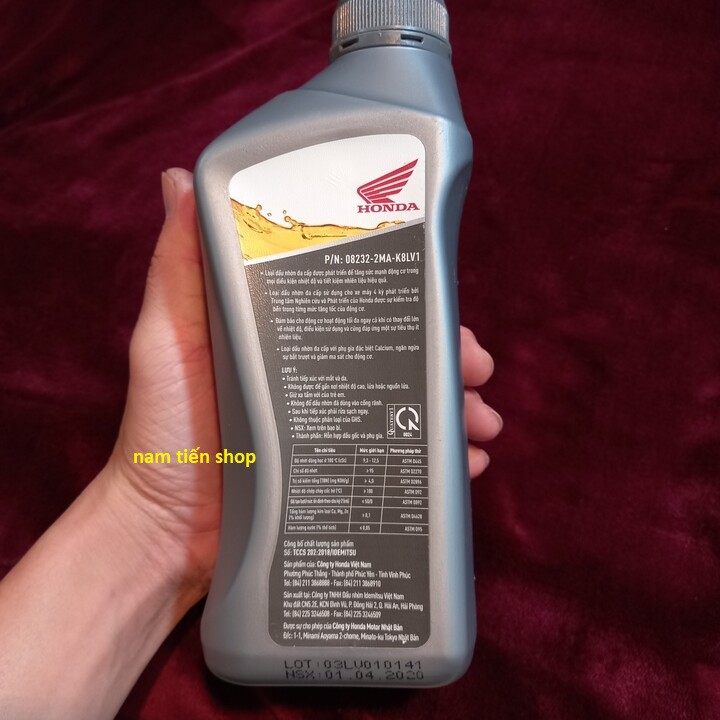 Dầu nhớt xe máy dòng cao cấp SL10W-30 (honda 800ml)