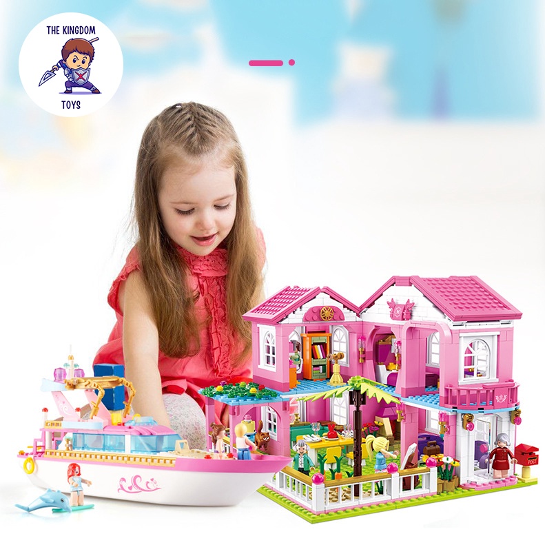 Đồ Chơi Lắp Ráp Friends Mô Hình Biệt Thự Gia Đình Garden Villa Đồ Chơi Bé Gái B0721
