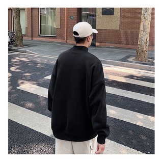 Áo SWEATER NỈ TRƠN ĐEN