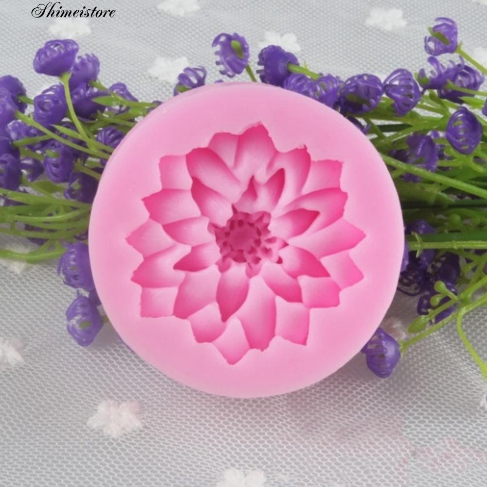 Khuôn Làm Bánh Chất Liệu Silicone Hình Bông Hoa 3D Dễ Thương