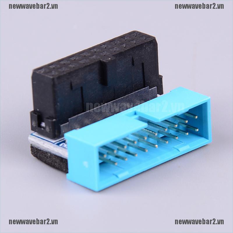 Set 2 Đầu Cắm Usb 3.0 19p 20p 90 Độ Chất Lượng Cao