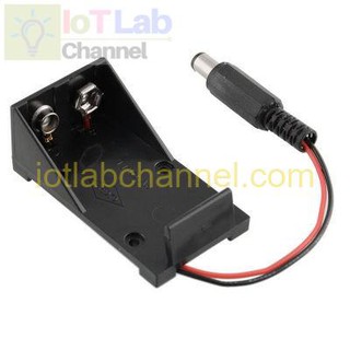Đế pin 9V có jack DC