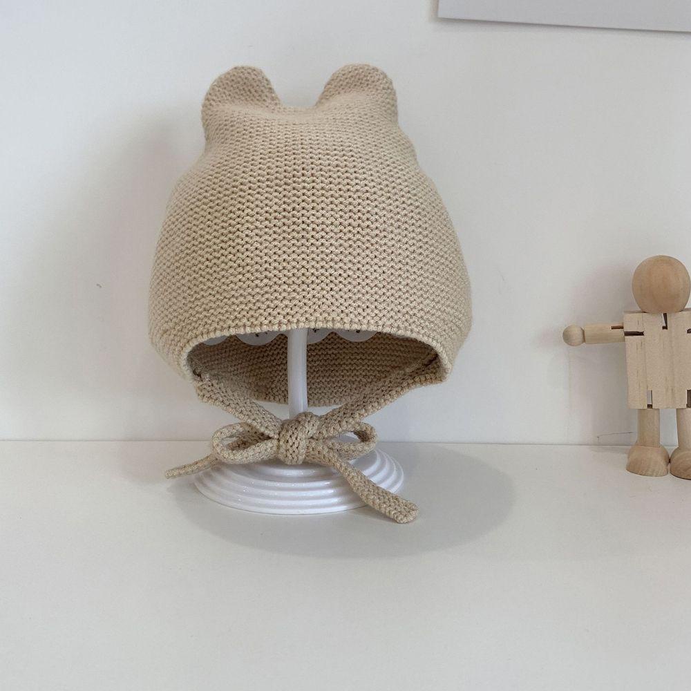 Anemone Mũ Dệt Kim Màu Trơn Bảo Vệ Tai Thời Trang Thu Đông Cho Bé