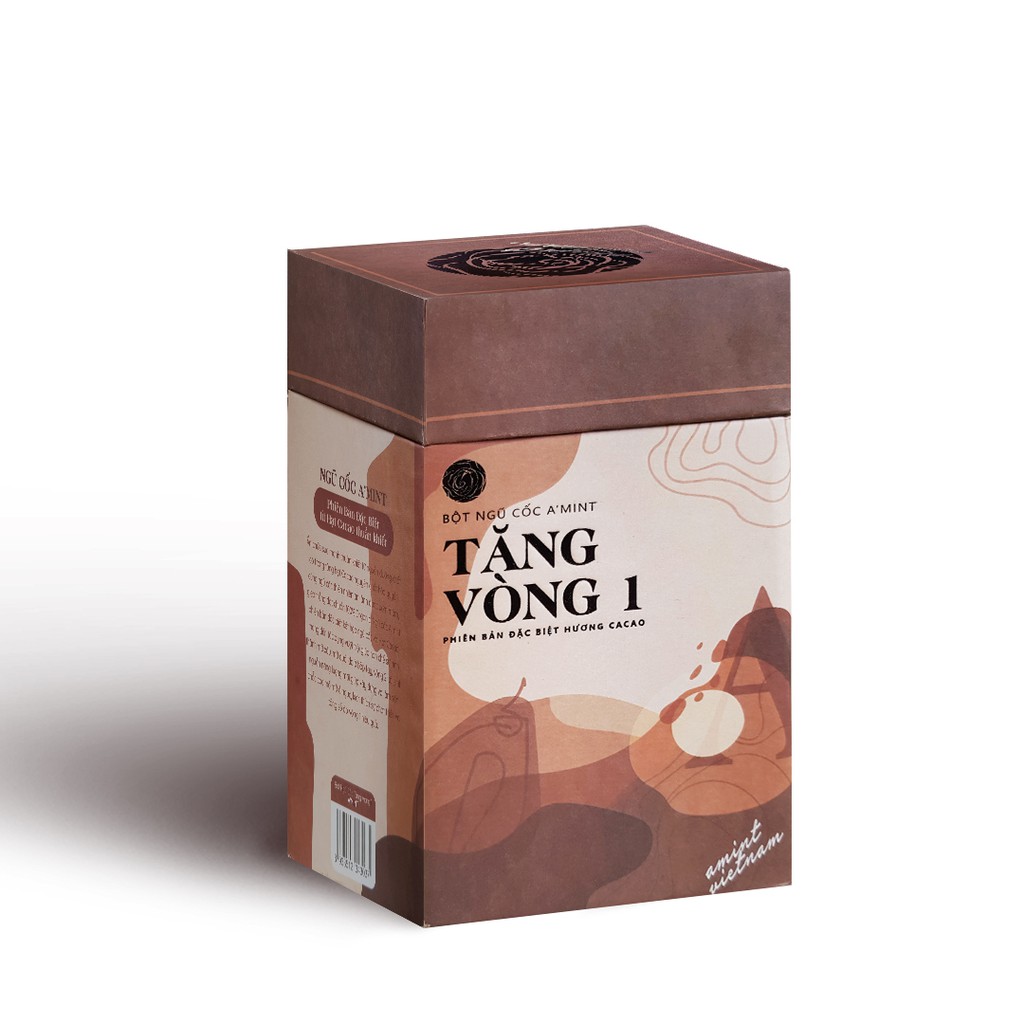 Ngũ cốc Tăng vòng 1 cacao (Amint Premium - tặng kèm quà + cẩm nang sử dụng)