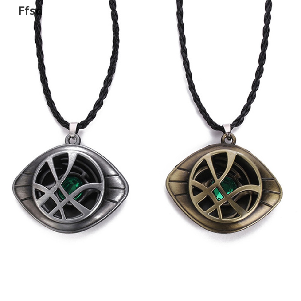 Vòng cổ mặt hình con mắt Agamotto đính đá kiểu dáng cổ xưa phong cách phim Doctor Strange dùng để hóa trang