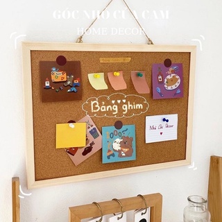 BẢNG GHIM GỖ BẦN KÈM PHỤ KIỆN