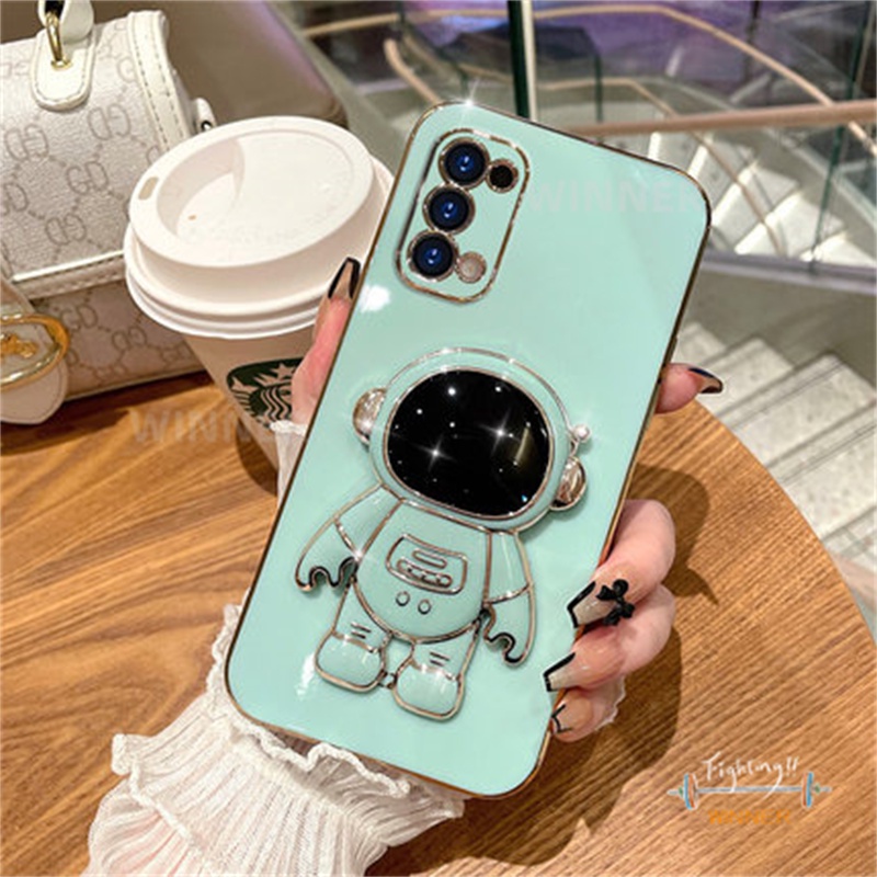 Ốp Lưng OPPO Reno 5 Reno 4 Reno 6 Reno 6Z Reno 7 4G Reno 7 5G A94 A93 Ốp Điện Thoại Họa Tiết Phi Hành Gia Cho YHY