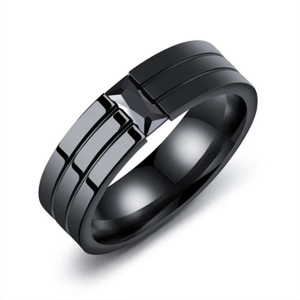 Nhẫn thép titan trang sức Gothic
