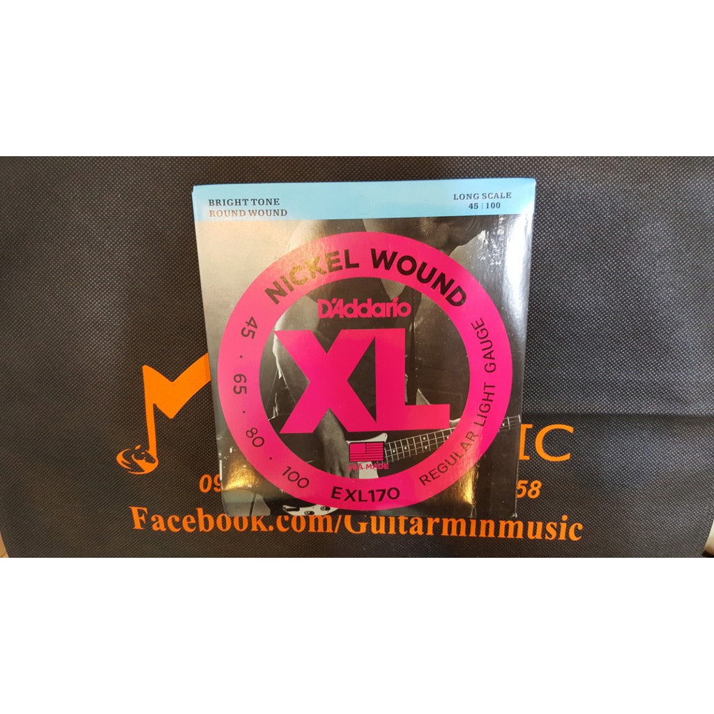 Dây Đàn Guitar Bass D'Addario EXL170 [Loại 1]