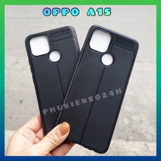 Ốp lưng Oppo A15 dẻo giả da autofocus siêu bền đẹp