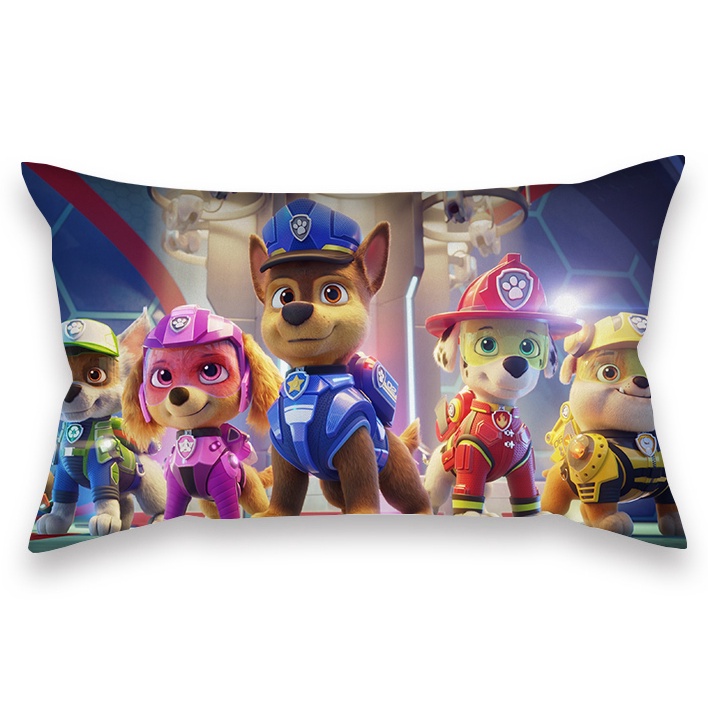 Vỏ gối hình chữ nhật trang trí in hình Paw Patrol 50x30cm