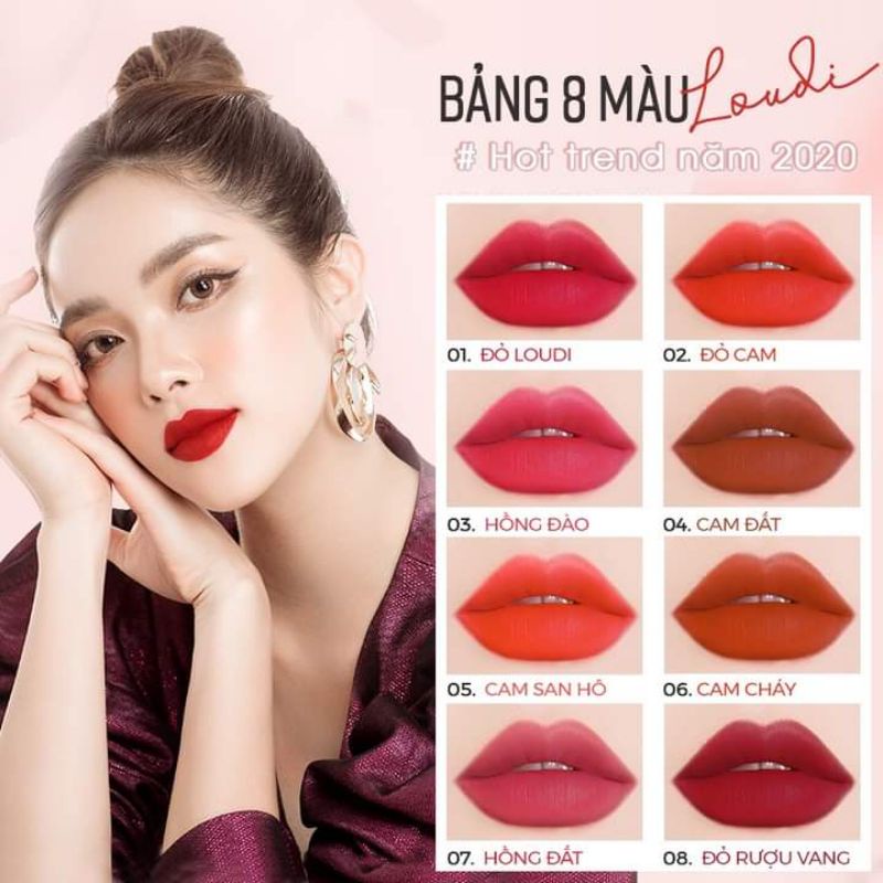 SON KEM LOUDI CAM CHÁY  CHỌN MÀU VÀO CHAT VỚI SHOP