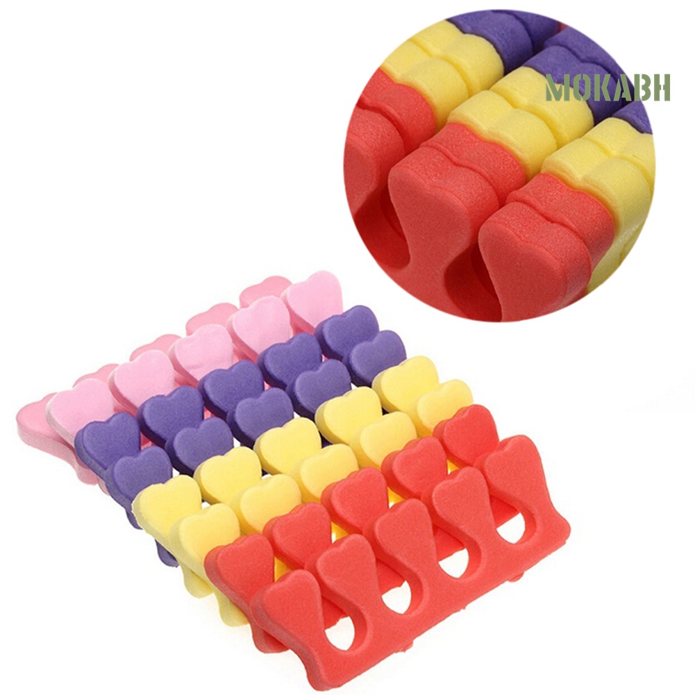 Set 10 / 20 Miếng Xốp Mềm Tách Ngón Chân Để Làm Móng Nghệ Thuật