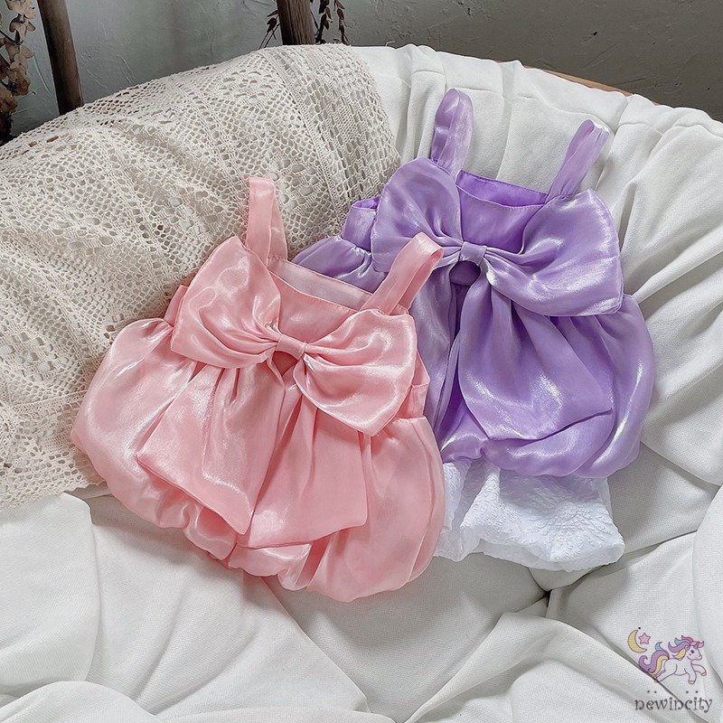 Áo Thun Ba Lỗ Đính Nơ Cho Bé Gái