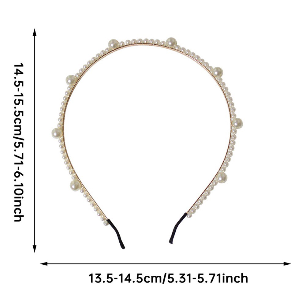 Băng đô cài tóc đính ngọc trai phong cách Hàn Quốc thời trang dành cho nữ