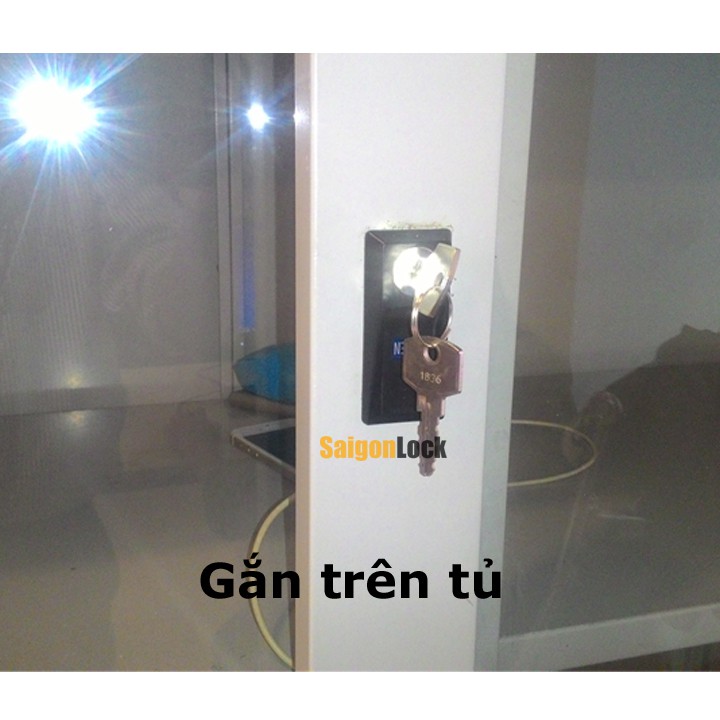 Ổ khóa tủ cửa lùa Hòa Phát có chữ Open Close