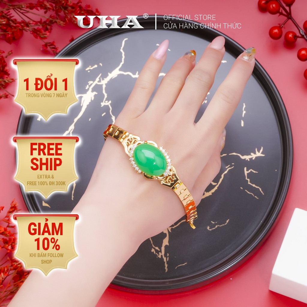 Lắc Tay Nữ CẩmThạch Sang Trọng UHA LTNU67
