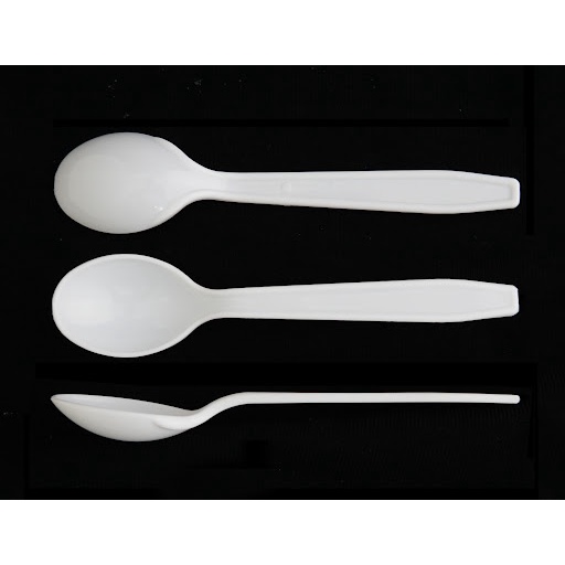 [SIÊU SALE] 100 Muỗng nhựa cứng cao cấp dùng 1 lần Huỳnh Khang. Thìa nhựa cứng hàng loại 1, Thìa ăn cơm, nhà hàng