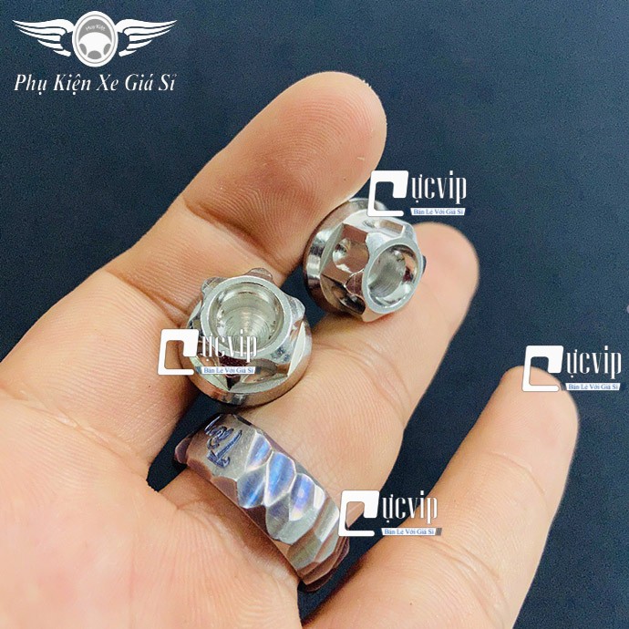 [Rẻ Vô Địch] - (3724) - Bộ 2 Ốc 10Ly4 Bắt Chân Phuộc Xe Sirius, Jupiter, Ốc Gác Pô Chất Liệu Inox