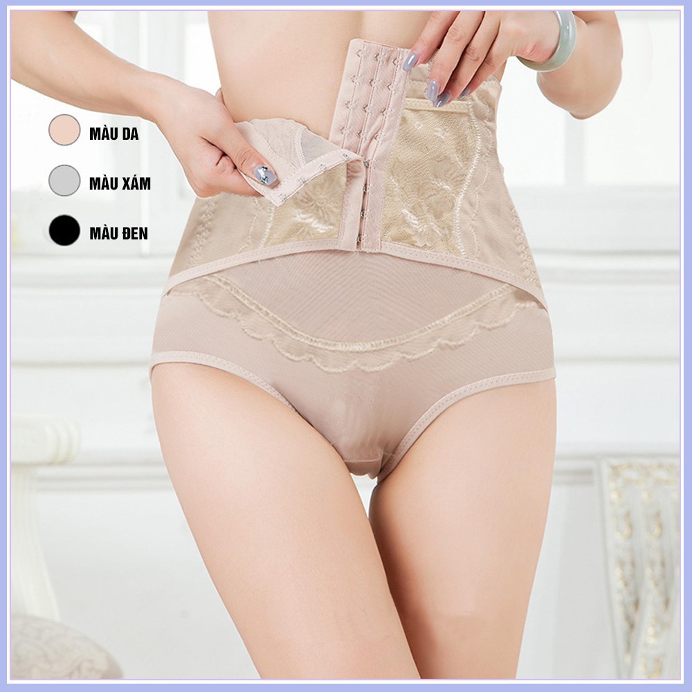 Quần gen bụng có móc cài kèm đai gen dạng lưới.