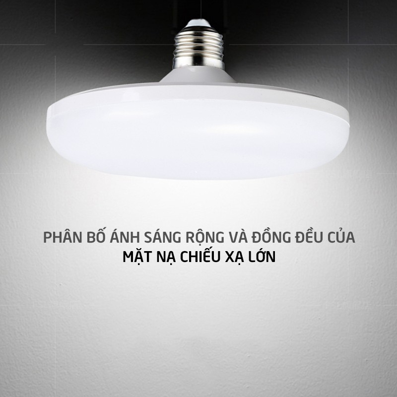 [COMBO3 +1] Bóng đèn led tròn hình đĩa bay tiết kiệm điện công suất cao 18W-24W-36W-50W,đuôi vít xoắn E27-DDB