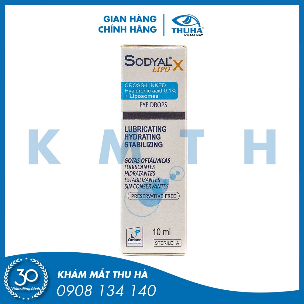 Nhỏ mắt Sodyal X LIPO - Không chất bảo quản - Italy - [Chính hãng]