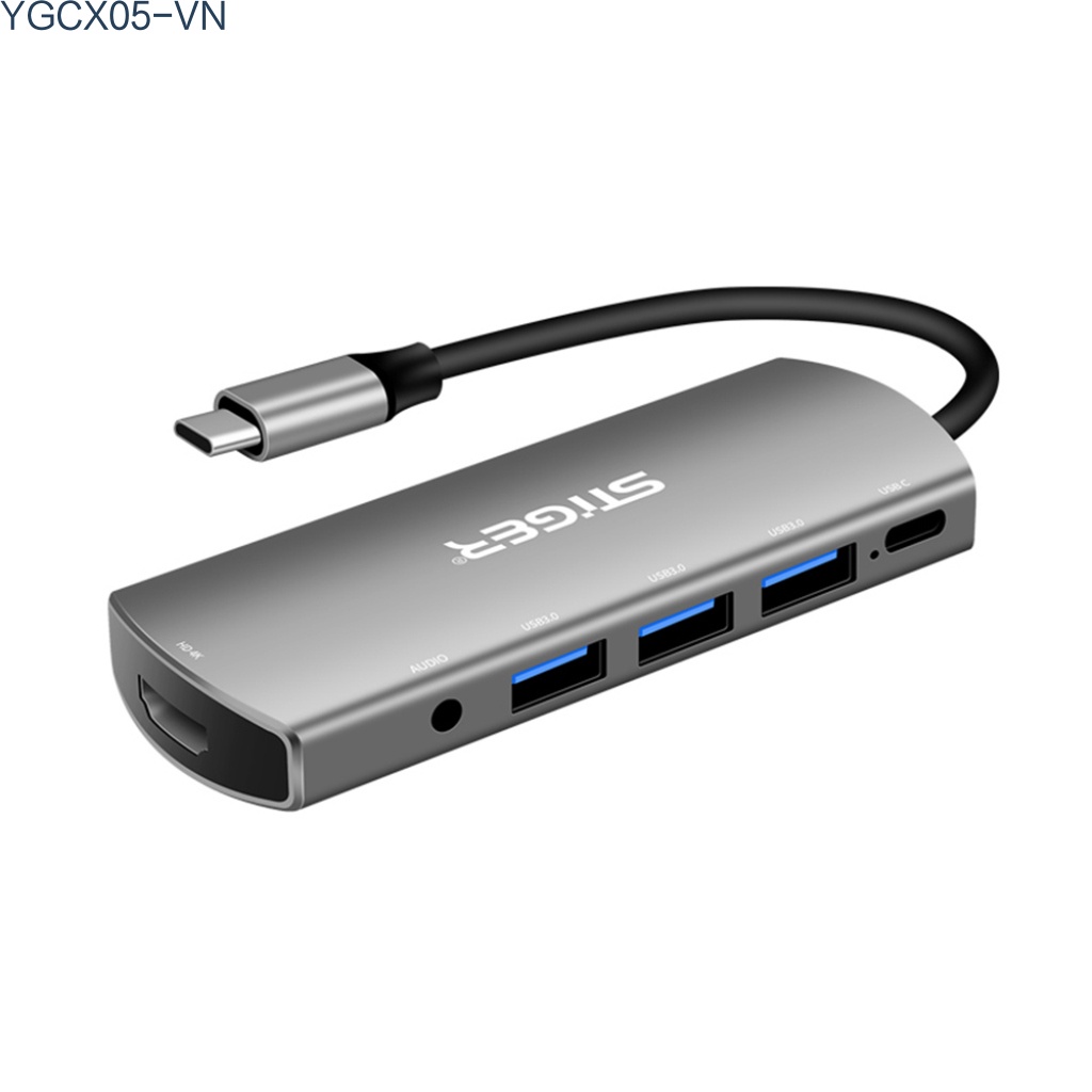 Bộ Chia Cổng Usb Type-C Sang 4k Hdmi 3 Cổng Usb 3.0 6 Trong 1 Tiện Dụng Cho Macbook Pro Air | BigBuy360 - bigbuy360.vn
